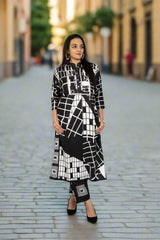 Black and White Long Coord Set