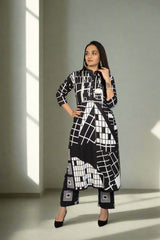 Black and White Long Coord Set