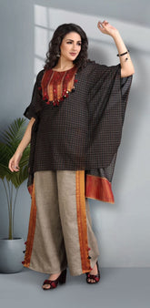Rust Reverie Handcrafted Kaftan Set