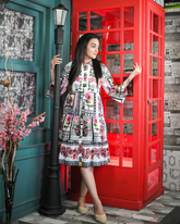 Black & White Floral Dress