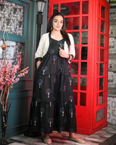 Midnight Black Tiered Maxi Dress