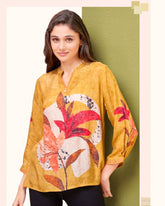 Golden Bloom Printed Tunic