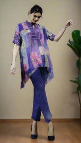 Violet Drape kurta set