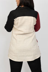 Linen Red and Black Shirt