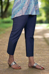 Aqua Blue Cotton Pant
