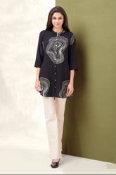 Black Abstract Shirt