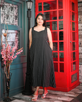 The Striped Black Dress