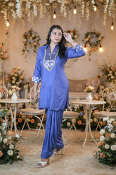 Blue Patiala - Standing