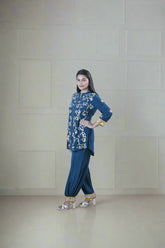 Noor Blue Gota Set
