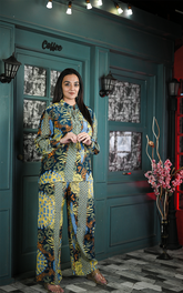 Lime Abstract Coord Set.