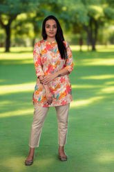 Multi Coloured Kurta Pant Set