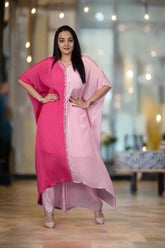 Pink Kaftan Palazzo Set