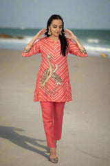 Pink kurta pant set