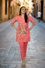 Pink kurta pant set