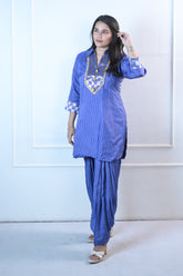 Royal Blue Patiala set