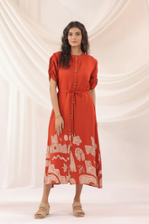 Rust Dress - Studio with Heels