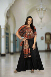 Maroon Top & Palazzo Set