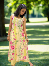 Floral Mirror Work Palazzo Set