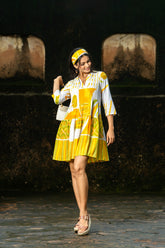 Yellow Boho Dress