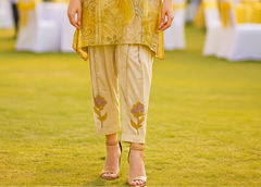 Golden Bloom Afghani Kurta Set