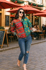 Boho Luxe Cotton Silk Jacket