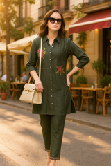 Green Kurta Pant Set