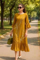 Mustard Bloom Dress