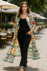 White Floral Long Maxi Dress