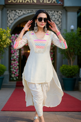 Ivory Kurta Dhoti Set