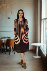 A Boho Brown Dress