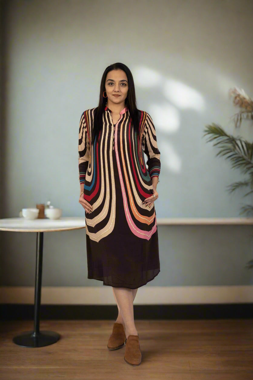 A Boho Brown Dress – Stylez & Trendz