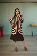 A Boho Brown Dress