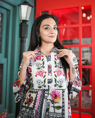 Black & White Floral Dress