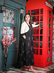 Midnight Black Tiered Maxi Dress