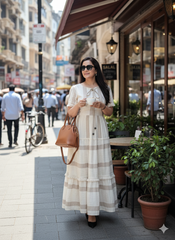Beige long Maxi Dress