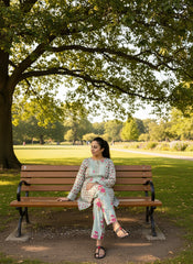 Mint green farshi salwar set