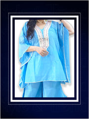 Powder blue kaftan set