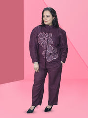 Linen wine coord set