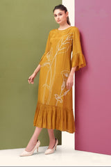 Mustard Bloom Dress