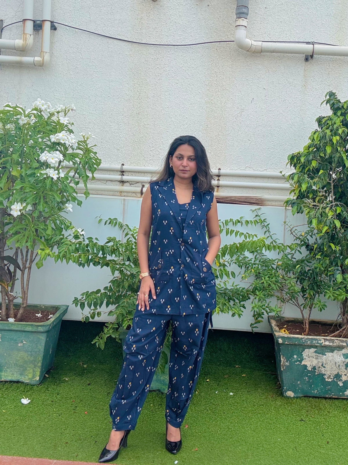 Navy blazer coord set