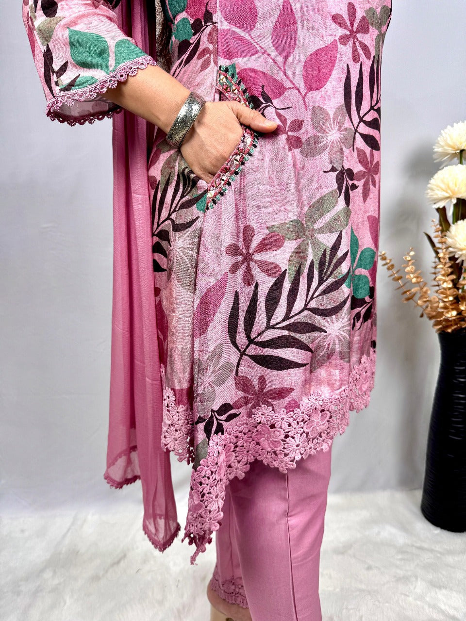 Pink Pakistani suit