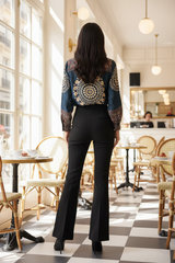 Ajrak Shirt Back - Parisian Cafe