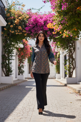 Ajrak Shirt - Cobblestone Street Daylight