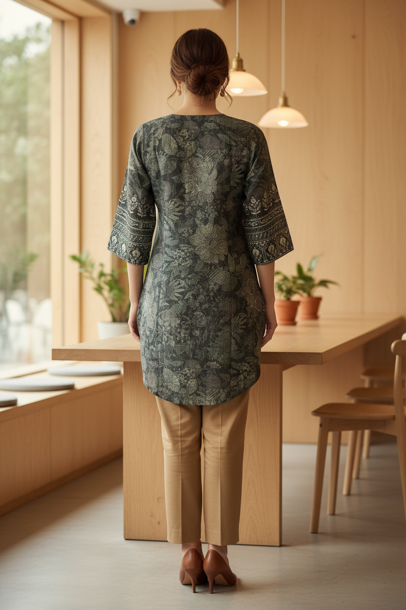 Back Camel Trousers Café