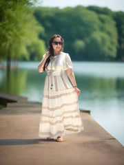 Beige long Maxi Dress