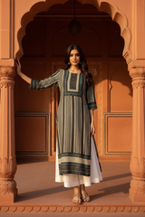 Black Heritage Kurta - Haveli