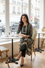Black Heritage Kurta - Parisian Café