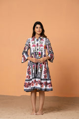 Black & White Floral Dress