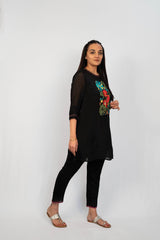 Black Kurta Pant Set