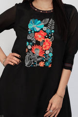 Black Kurta Pant Set